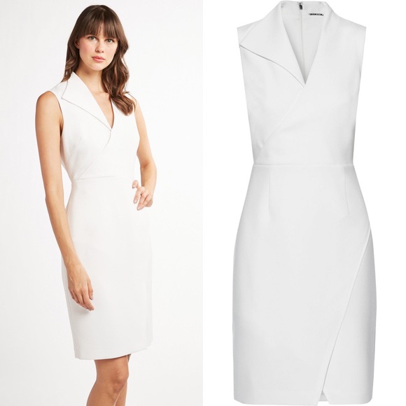 Elie Tahari Elodie Sleeveless V-Neck Sheath Dress - Picture 13 of 16
